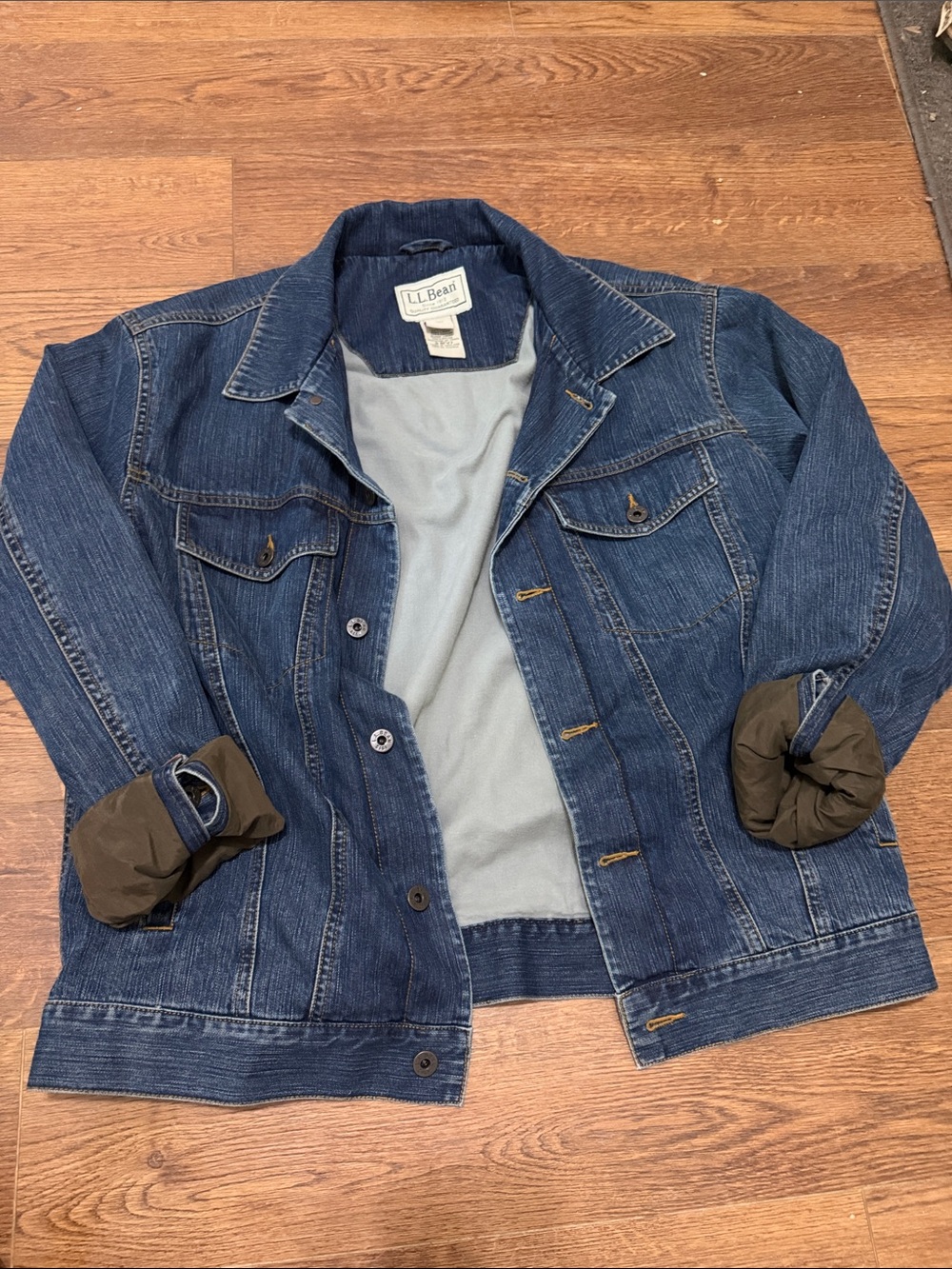 L.L. Bean Men's Indigo Denim Shirt Jacket